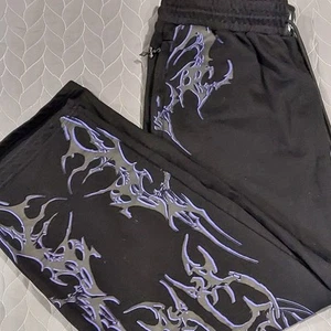 BreatheDivinity ARCHANGEL BLADE Uncuffed Luxury Sweatpants BLACK Mens LARGE - Picture 1 of 17