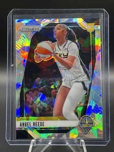 2024 Panini Prizm WNBA Angel Reese Prizm Silver Cracked Ice Rookie RC #10 Sky - Picture 1 of 2