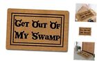 Welcome Mat Get Out of My Swamp Funny Doormat for Home Entrance (23.6 X 15.7
