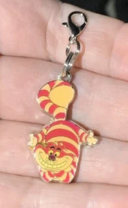 Silver Cheshire Cat From Alice In Wonderland Zipper Pull & Keychain Add On Clip! - Picture 1 of 5