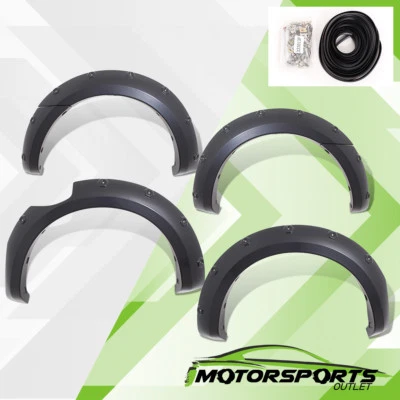 2011-2016 Ford Ranger T6 XL XLT Pocket Style Black Fender Flares 2013 2014 2015 Foto 1 de 4