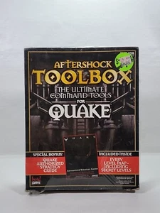 💥Aftershock Toolbox Quake - Big Box Edition w/Strategy Guide PC NEW/SEALED - Picture 1 of 13