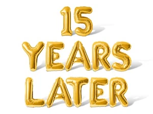 15 YEARS LATER Letter Balloon Banner - 15th Anniversary Party Supply Decorations - Picture 1 of 55