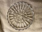 Lotus Blossom Clear Indiana Glass 3 Section Dish 7 Inch Relish/Nut/Candy Dish