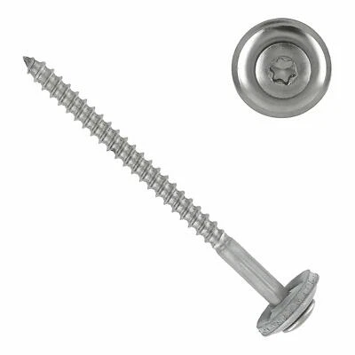 100 Viti Spengler 4,5 MM Acciaio Inox A2 Viti Torx Q300 Incl. Rondella Tenuta - Immagine 1 di 4