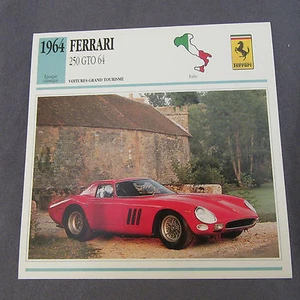 630C Edito Estación De Ficha Folleto Ferrari 250 Gto 1964 - Imagen 1 de 2