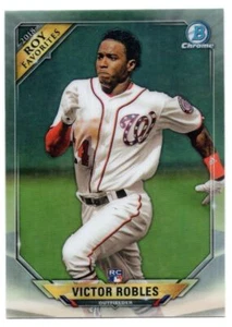2 2018 Bowman Chrome Roy Favorites Victor Robles RC National MLB Rookie Logo - Bild 1 von 1