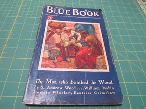 THE BLUE BOOK MAGAZINE AUGUST 1934 ADVENTURE PULP MAGAZINE - Picture 1 of 3
