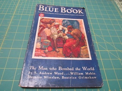 THE BLUE BOOK MAGAZINE  AUGUST 1934   ADVENTURE PULP MAGAZINE   - Image 1 of 3