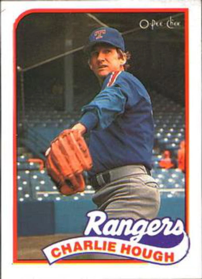 #345 Charlie Hough - Texas Rangers - 1989 O-Pee-Chee Baseball - Image 1 of 1