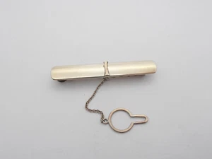 925 Silver Tie Clip with Letter - i - Initial Name - Alphabet - Picture 1 of 4