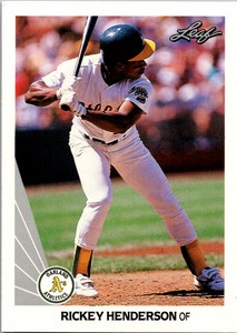 1990 Leaf #160 Rickey Henderson