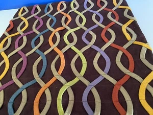 Crate & Barrel Pillow Covers 18" x 18" Zippers Brown W/Color You get 2 Pillow - Picture 1 of 12