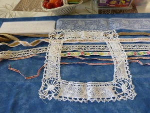 grand lot divers dentelles anciennes pour créations   a saisir ! - Imagen 1 de 5