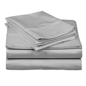 Solid 600 Threat Count Cotton 4 Piece Sheet set Twin Twin XL Twin XXL - Picture 1 of 30