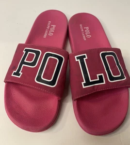 Youth Polo Ralph Lauren Slides Size 5 Hot Pink See Pictures & Read Description - Picture 1 of 6