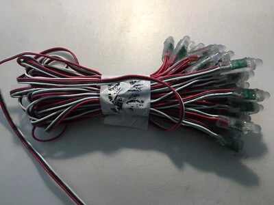 50Stk WS2811 ø12mm 5V diffus RGB LED, 36CM Abstand!!! Wasserfest - Bild 1 von 3