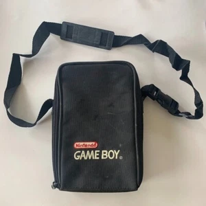 Vintage Nintendo Original Game Boy Gameboy Schwarz Tragetasche Tasche mit Gurt - Bild 1 von 3