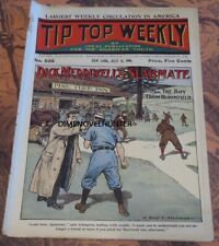 TIP TOP WEEKLY #535 GREAT BASEBALL COVER S&S 1906 DIME NOVEL STORY PAPER