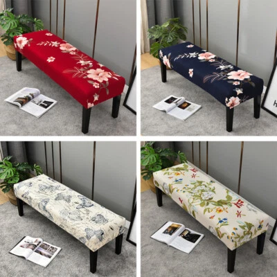 Stretch Bench Cover Rectangle Dining Long Bench Cushion Slipcover Printed - Image 1 of 4
