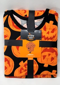 Men Pajama Set | Pumpkins Orange Halloween | Jack o' Lantern Hyde and EEK - Picture 1 of 7