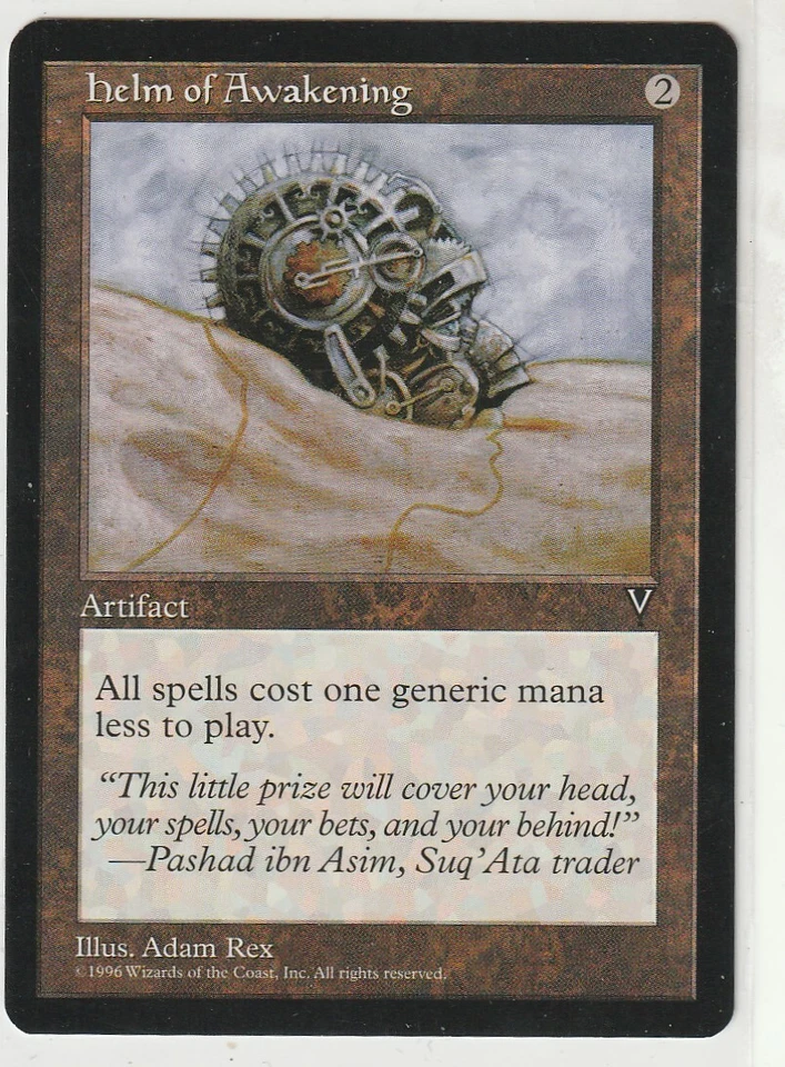 Magic The Gathering Visions 1x HELM Of AWAKENING MtG Artifacts NMint Uncommon - Image 1 of 1