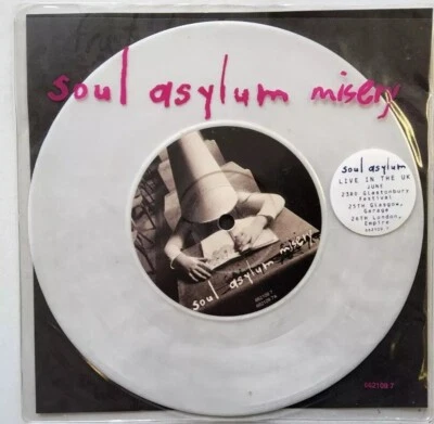 Soul Asylum – Misery limited edition white numbered  7" single vinyl record MINT Foto 1 de 4
