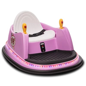 ZEOPHOL Kids 12V Kids Ride on Bumper Car Toddler Remote Control 360° Spin Flash - Picture 1 of 13