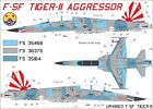 1:48 Decal F-5F Tiger-Ii Aggressor Vfc-111 With Mask - Uprise Decal Ur48103