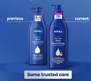 NIVEA Rich Nourishing Body Lotion 400ml Rich 72H Hydration for Dry Skin UK - Picture 1 of 7