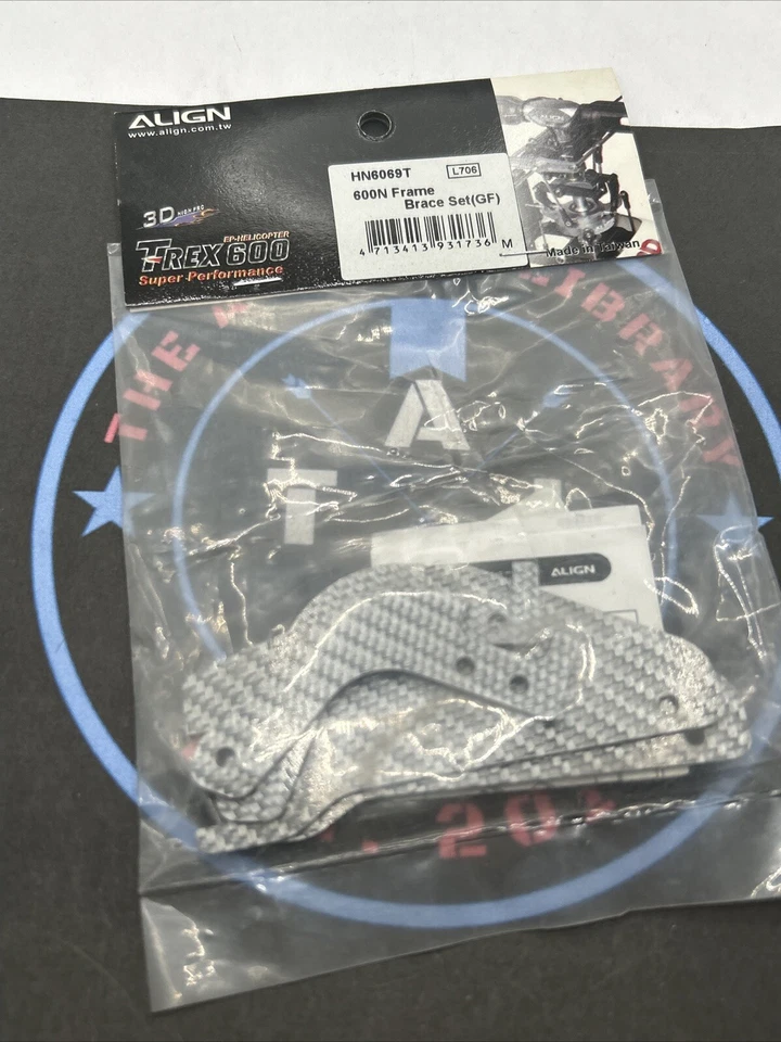 Align T-Rex 600. HN6069T 600N Frame Brace Set (GF) - Image 1 of 1
