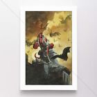 Hellboy Poster Canvas Superhero Comic Book Art Print #032