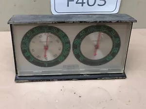 Springfield Temperature Humidity Gauge Mid Century Desk Wall Vintage Weather - Picture 1 of 9
