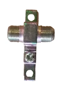 Grounding Block- Single, Grounds Cable from Antenna, Cable or Satellite- 2 pcs - Picture 1 of 3