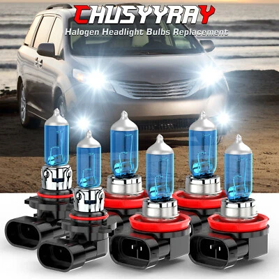 Combo kit de faros halógenos altos bajos + kit de luces antiniebla para Toyota Sienna 2011-2018 Foto 1 de 4