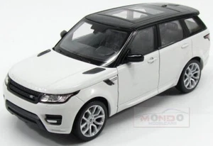 1:24 WELLY Land Rover Range Rover Sport 2014 White Black WE24059W - Foto 1 di 2