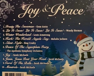 Winter / Christmas / Holiday Album On CD. Joy & Peace (CD, 2007) THE GREATS! - Picture 1 of 2