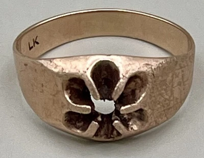 10 Karat Gold Ring Mount or for Scrap - 4.1 Grams Size 8 - Image 1 of 4