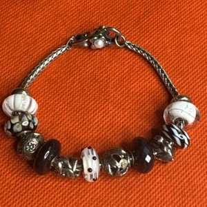 Trollbeads LAA Foxtail Sterling Silver Bracelet Beads - Picture 1 of 14