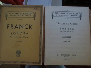 NOTEN SCHIRMER'S FRANK SONATE FÜR VIOLINE UND KLAVIER - Bild 1 von 1
