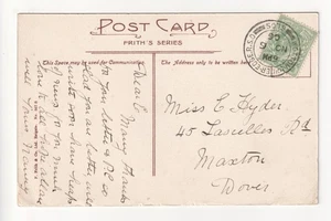 1906 Wotton-under-Edge RSO postmark on old postcard - Picture 1 of 2