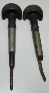 VTG LOT EZRA BOWMAN WATCHMAKER WOOD HANDLE GRAVER TOOLS CARVING ENGRAVER #7 - Picture 1 of 13