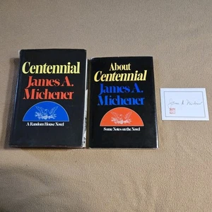 Centennial & About Centennial, Michener, 1st Edition/1st Printings, SIGNED BP - Picture 1 of 18