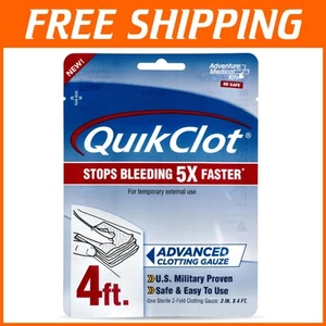 Gasa QuikClot compacta multicolor - esencial para kits de supervivencia y primeros auxilios - Imagen 1 de 11