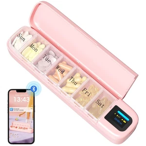 Automatischer Pillenspender, Smart Pillen Organizer mit Alarm, Pillendose 7 Tage mit... - Bild 1 von 7