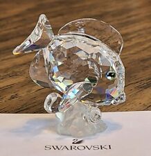 Swarovski Crystal 2007 Scs Gift, Tang Fish on Frosted Coral Figurine, Box, Coa
