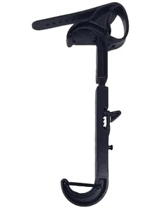 Support de montage téléphone portable réglable noir volant voiture neuf - Photo 1 sur 10