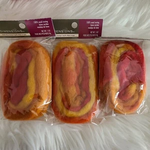 Dimensions FeltWorks Needle Felting 100% Wool Roving Crafts Warm Firework Color - Picture 1 of 2