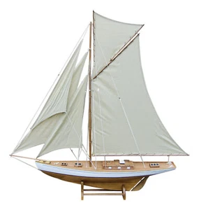 Segel-Yacht Modellschiff Holz Sea4You maritime Dekoration - Bild 1 von 1