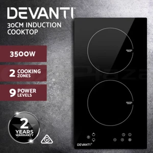 Devanti Induction Cooktop 30cm Electric Stove Ceramic Cook Top Kitchen Cooker - Picture 1 of 11